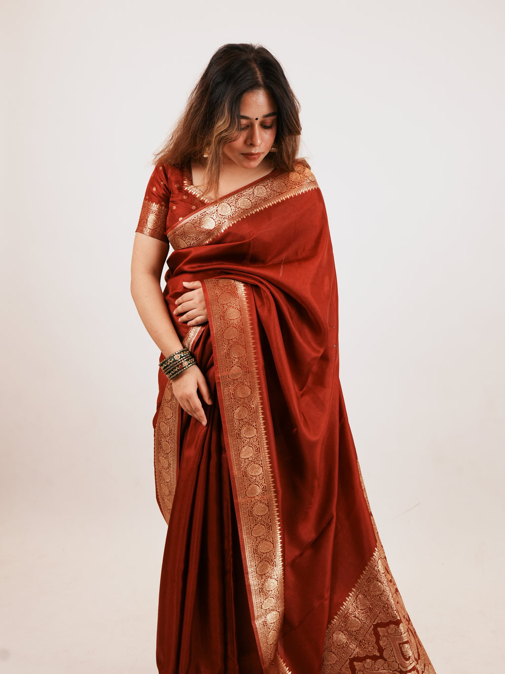 Royal Maroon Saree
