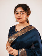 Midnight Navy Saree