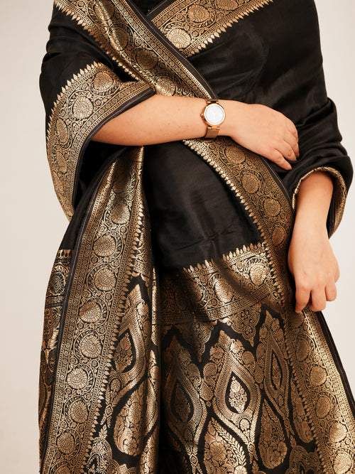 Classic Black Saree