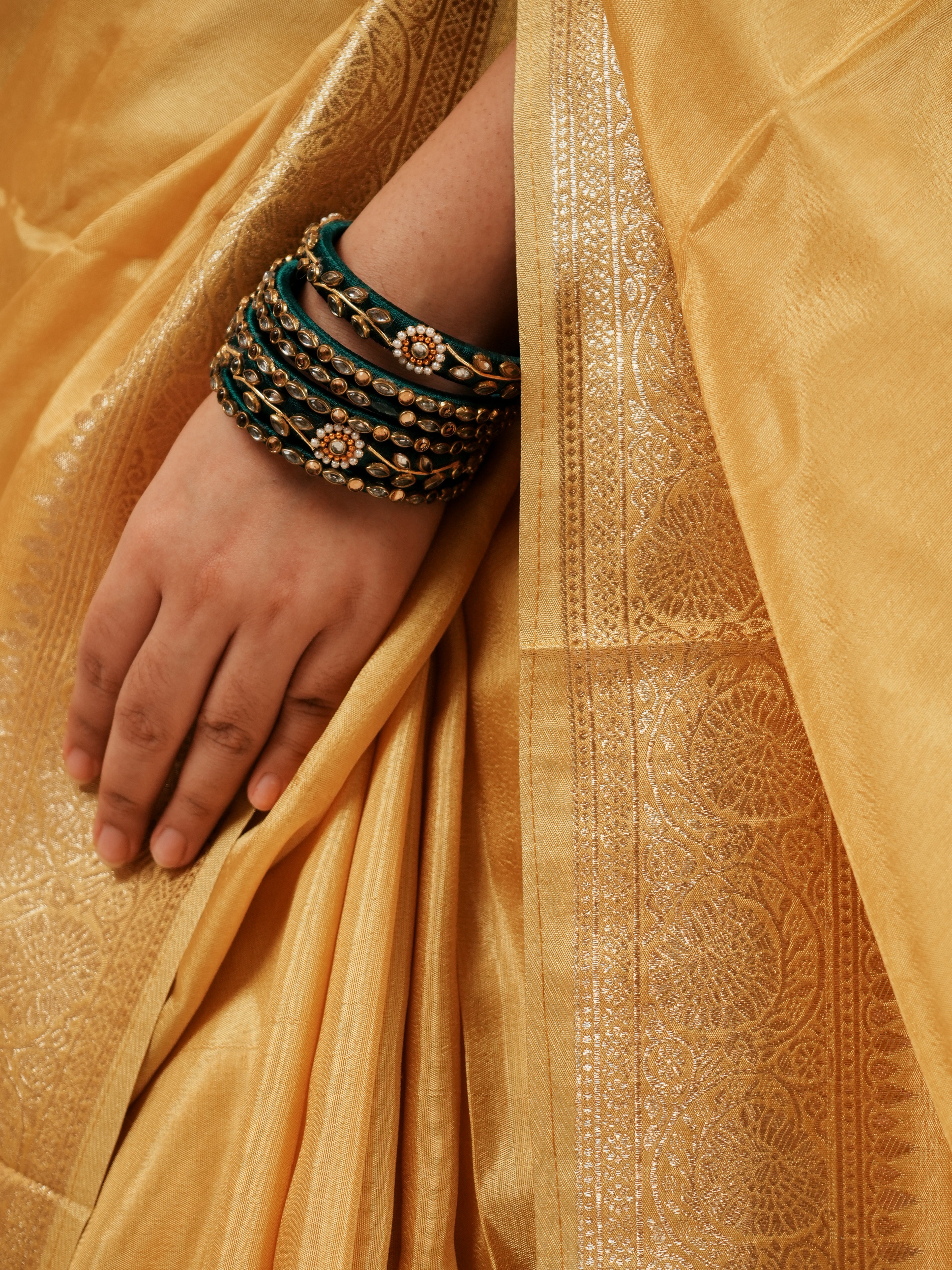 Sunlit Yellow Saree