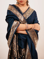 Midnight Navy Saree