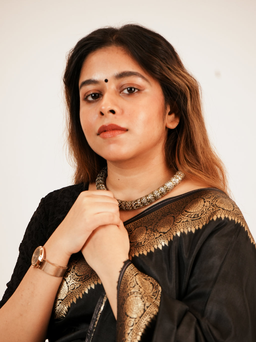 Classic Black Saree