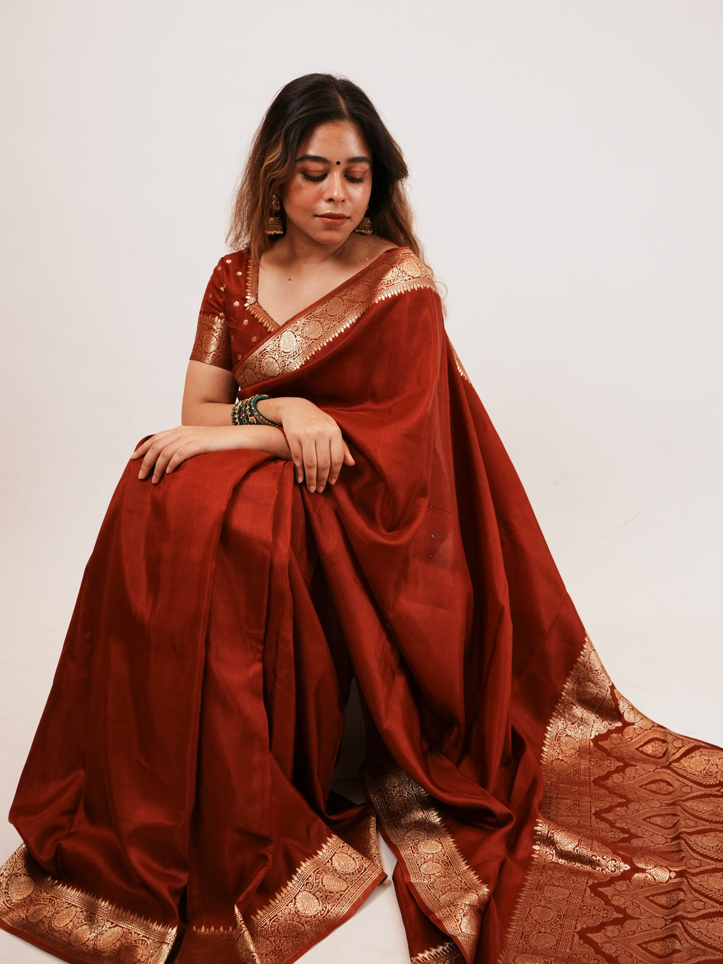 Royal Maroon Saree