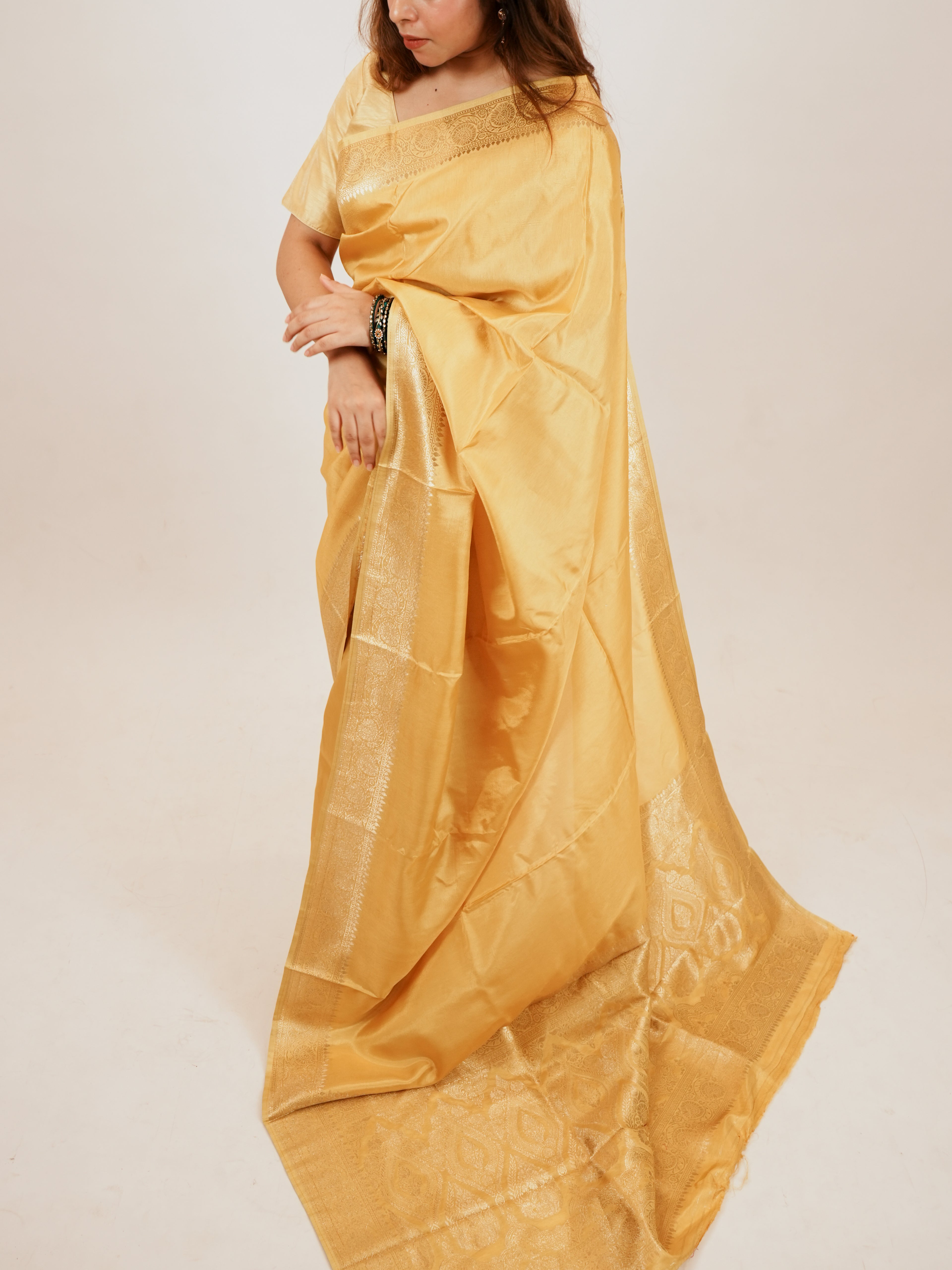 Sunlit Yellow Saree
