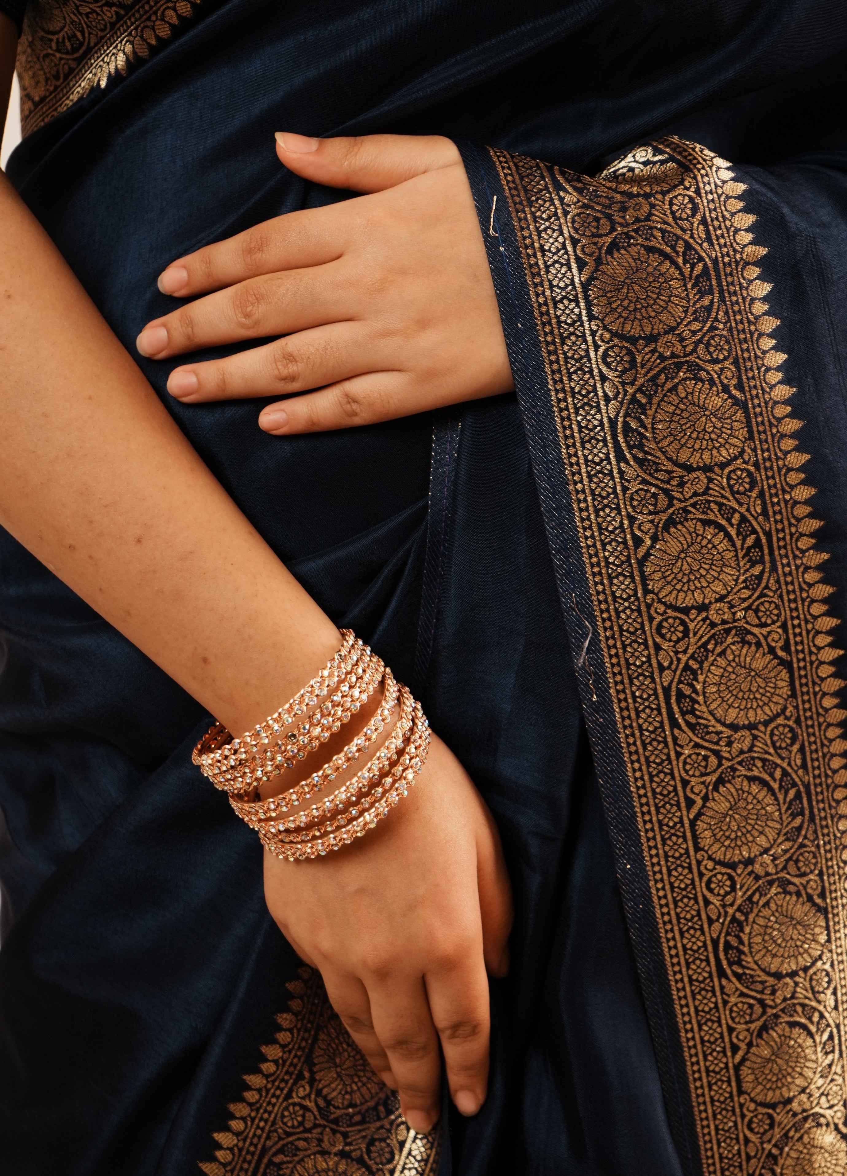 Midnight Navy Saree