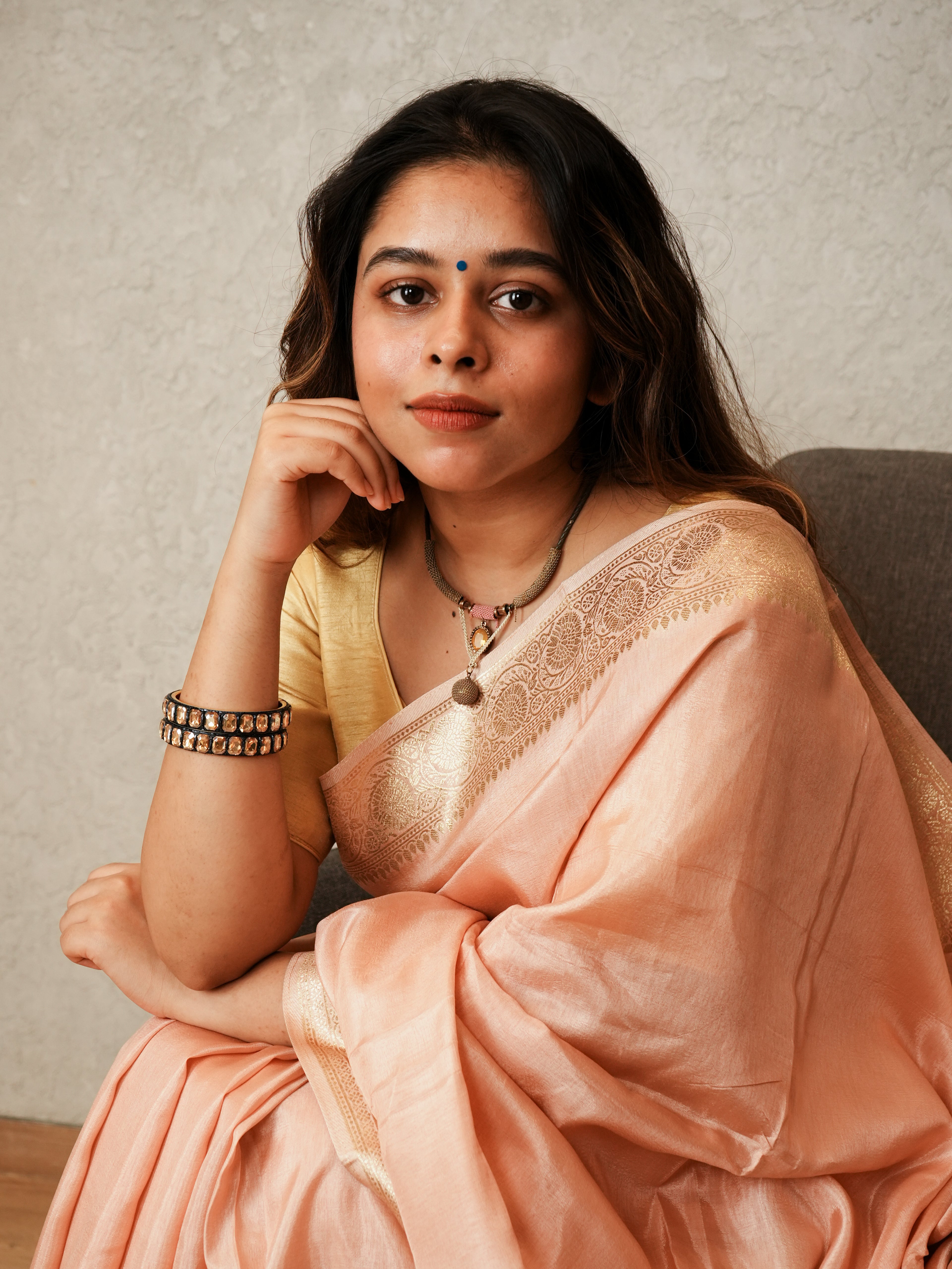 Blush Pink Saree