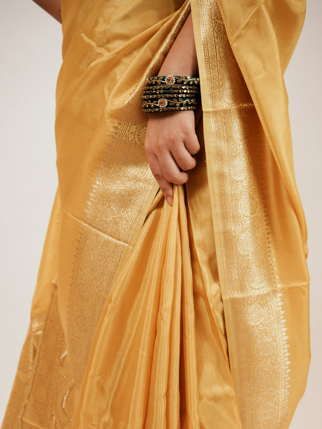Sunlit Yellow Saree