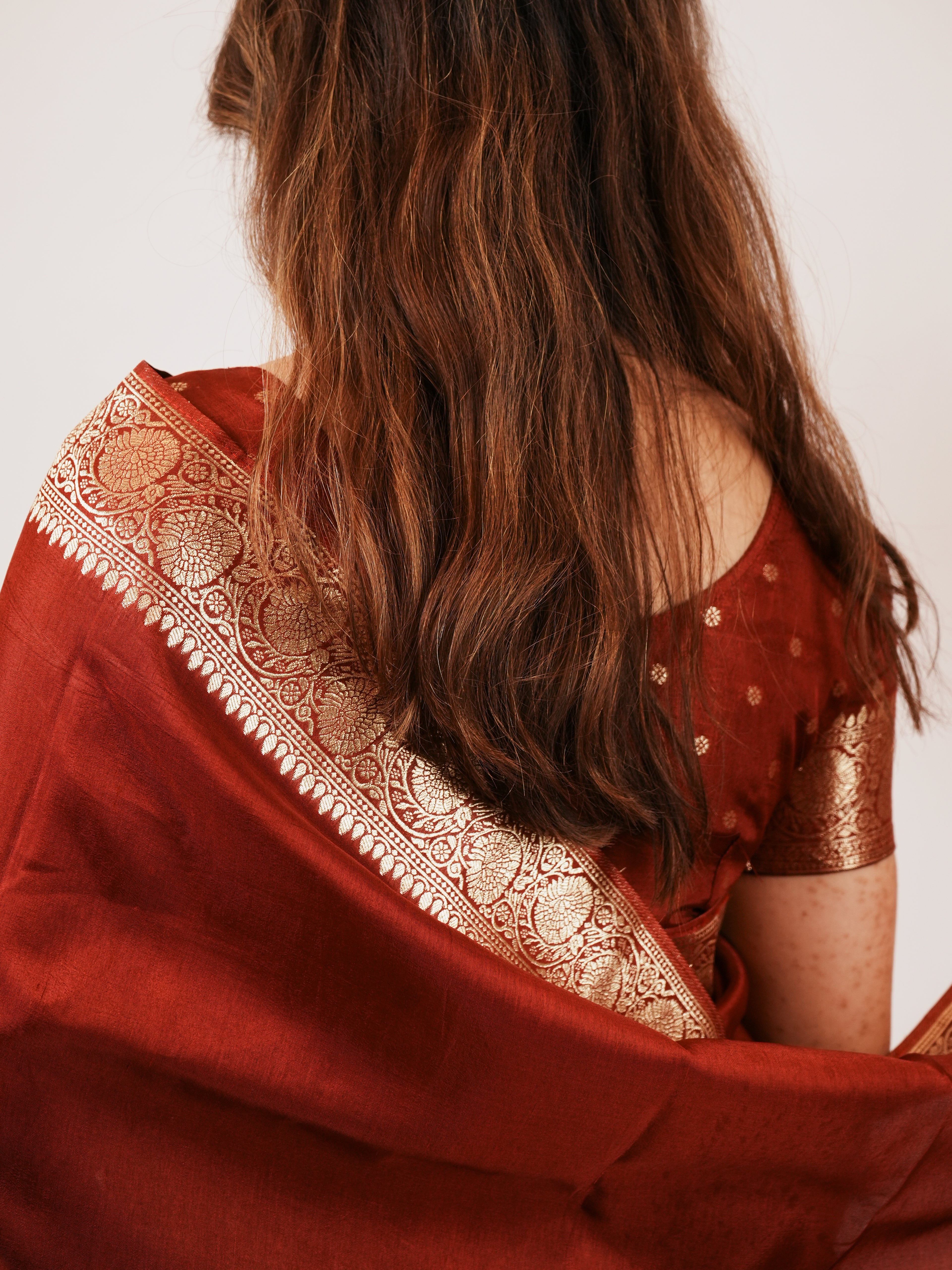 Royal Maroon Saree